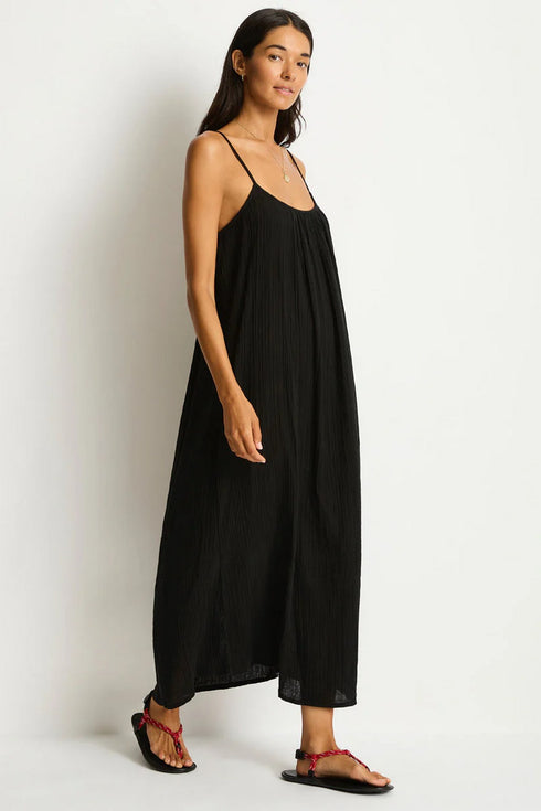 Sea Level Sunset Tie Back Sundress