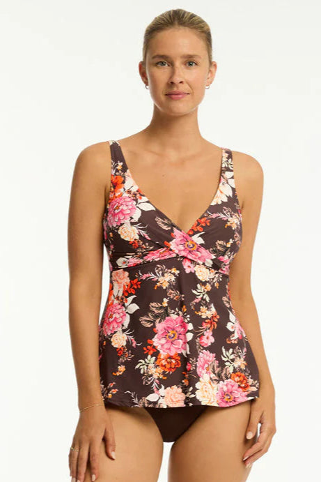 Sea Level Rosewood Swing Singlet Top