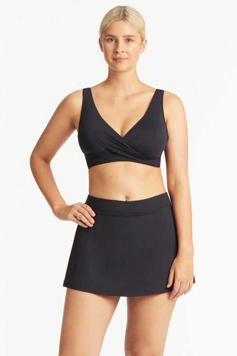 Sea Level Essentials Cross Front Bra Top