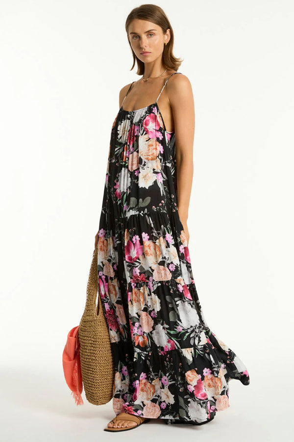 Sea Level Belle Tiered Maxi Sundress