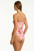 Sea Level Rosewood Tie Side Bandeau One Piece