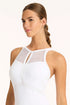 Sea Level Drift Panelled High Neck One Piece