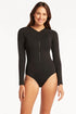 Sea Level Essentials Long Sleeved One Piece