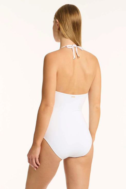 Sea Level Drift Longline Halter One Piece