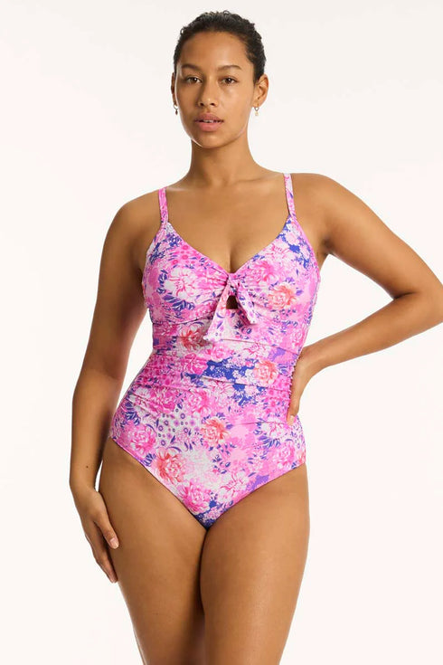 Sea Level Fiesta Tie Front DD/E One Piece