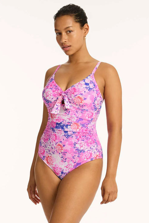 Sea Level Fiesta Tie Front DD/E One Piece