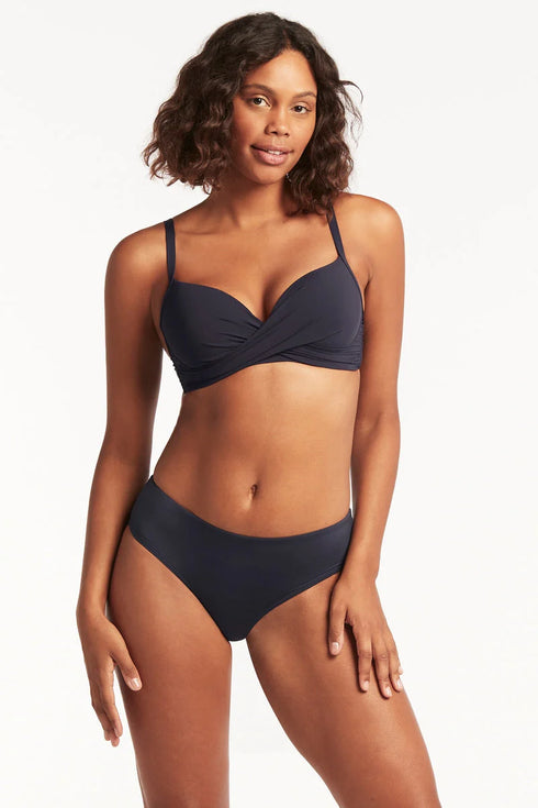 Sea Level Eco Essentials Cross Front Moulded Cup Bra