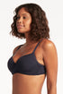 Sea Level Eco Essentials Cross Front Moulded Cup Bra