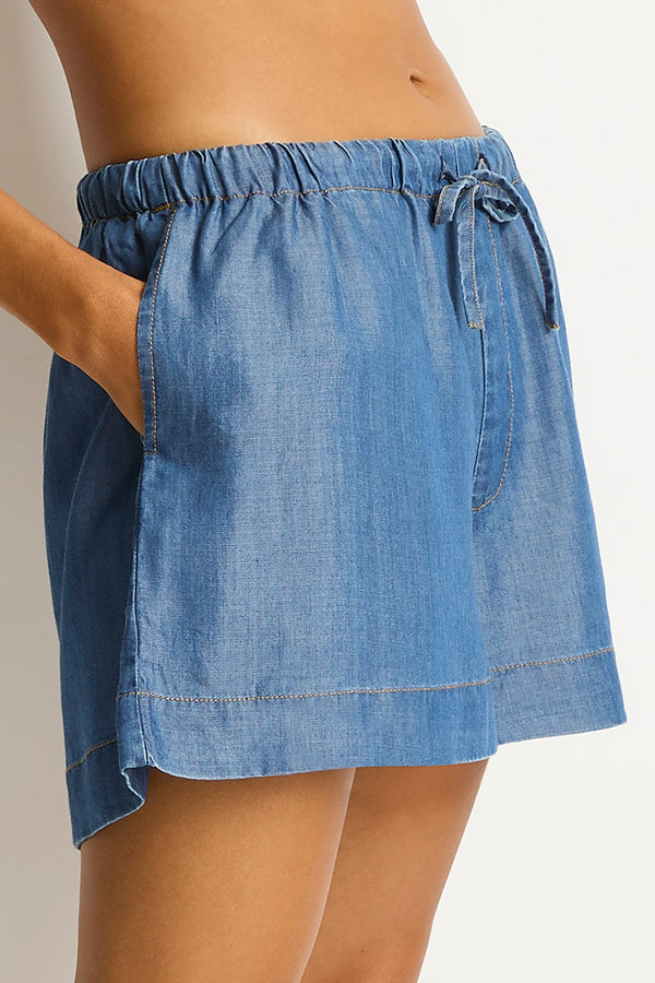 Sea Level Denim Surf Boxer Short