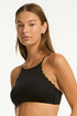 Sea Level Scalloped High Neck Top