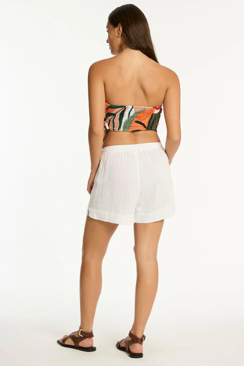 Sea Level Tropaluxe Scarf Crop Top Ot