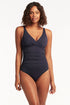 Sea Level Essentials Cross Front One Piece