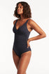 Sea Level Essentials Cross Front One Piece
