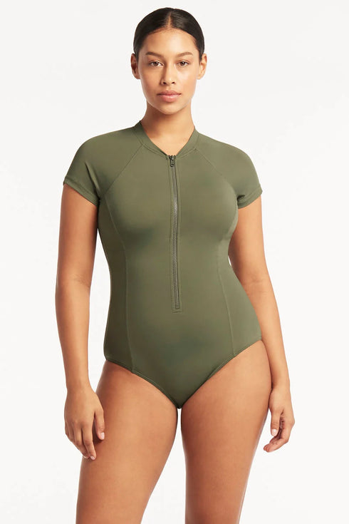 Sea Level Eco Essentials Short Sleeve One Piece