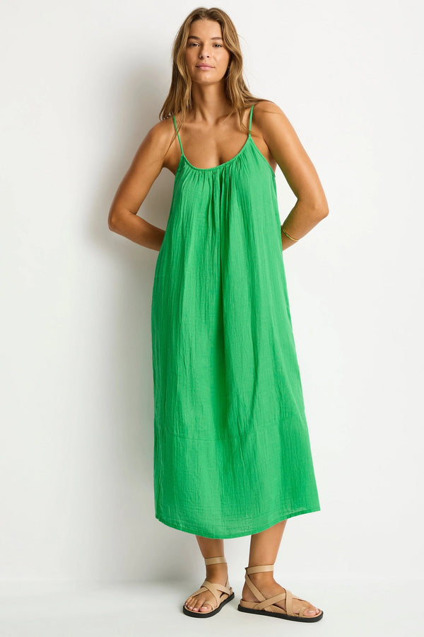 Sea Level Sunset Tie Back Sundress