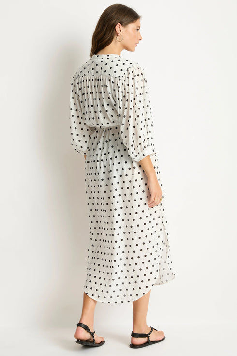 Sea Level Dottie Boho Long Shirt Dress