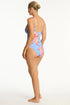 Sea Level Indochine Spliced One Piece
