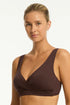 Sea Level Essentials Cross Front Bra Top