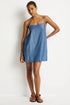 Sea Level Denim Surf Shift Short Dress