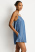 Sea Level Denim Surf Shift Short Dress