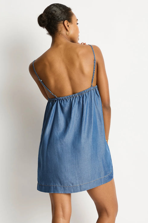 Sea Level Denim Surf Shift Short Dress