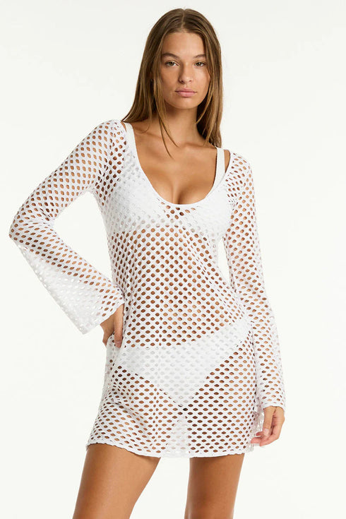 Sea Level Castaway Mesh Cover Up Ot