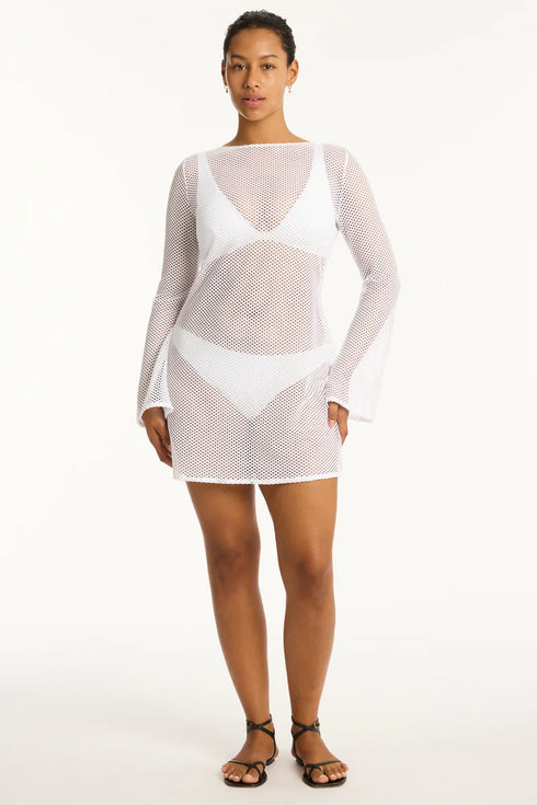 Sea Level Surf Mesh Cover Up