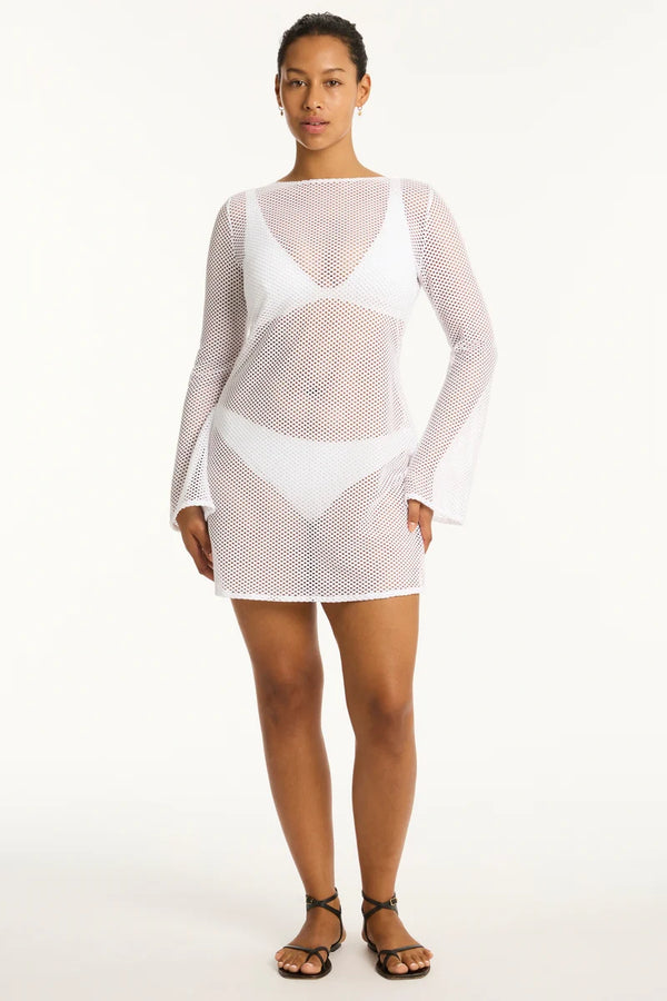Sea Level Surf Mesh Cover Up