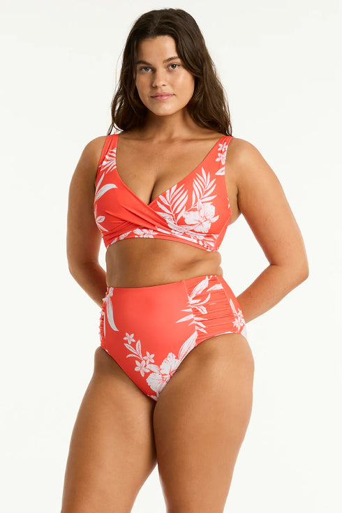 Sea Level Aloha High Waist Gathered Side Pant