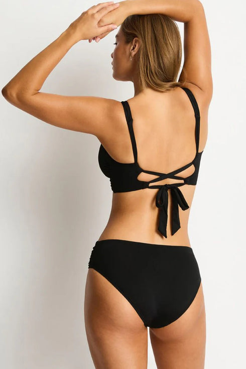 Sea Level Essentials Edit Cross Front Tie Back Bra