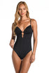 Sunshine 79 Solids Over the Shoulder Keyhole One Piece