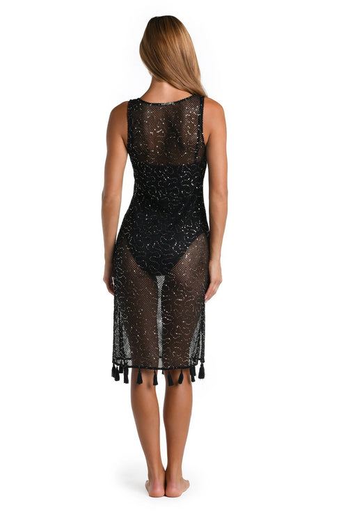 Sunshine 79 Shine Crochet Midi Dress Cover Up