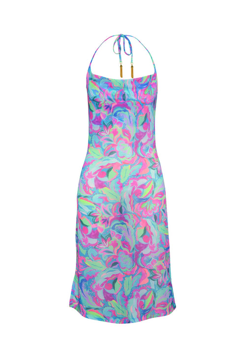 Sunshine 79 Swirltopia Halter Midi-Dress