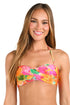 Sunshine 79 Utopia Garden Twist Bandeau Bikini Top