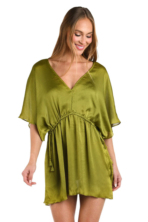 Sunshine 79 Radiance Crinkle Covers V-Neck Tunic