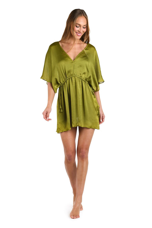 Sunshine 79 Radiance Crinkle Covers V-Neck Tunic