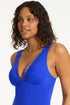 Sea Level Scalloped Longline Tri One Piece