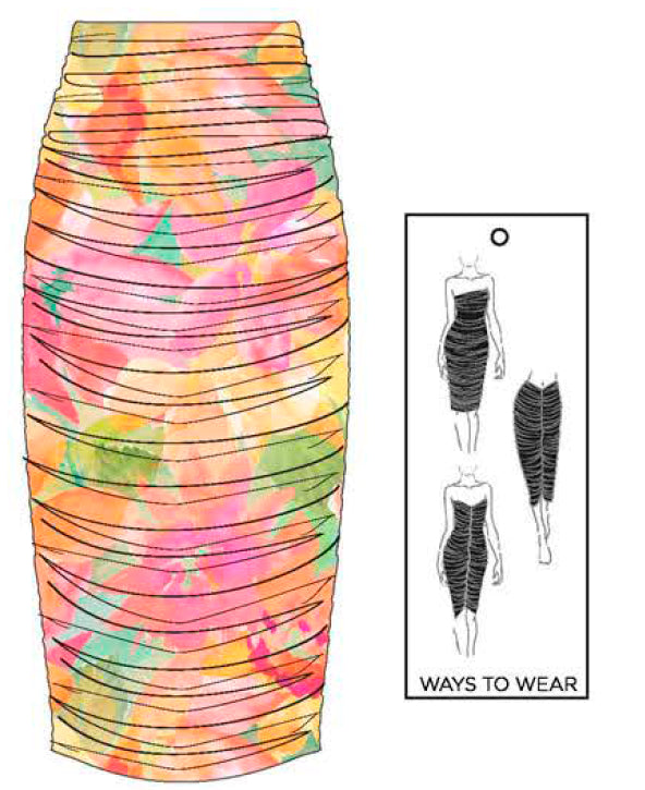 Sunshine 79 Utopia Garden Convertible Midi Skirt