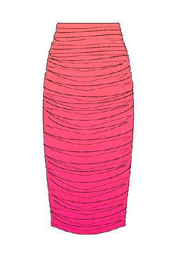 Sunshine 79 Ombre Illusions Convertible Midi Skirt