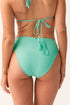 PQ Swim Seafoam Ruched High Waist Bottom