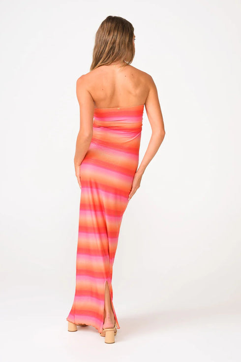 PQ Swim Sunset Glow Sofia Tube Dress