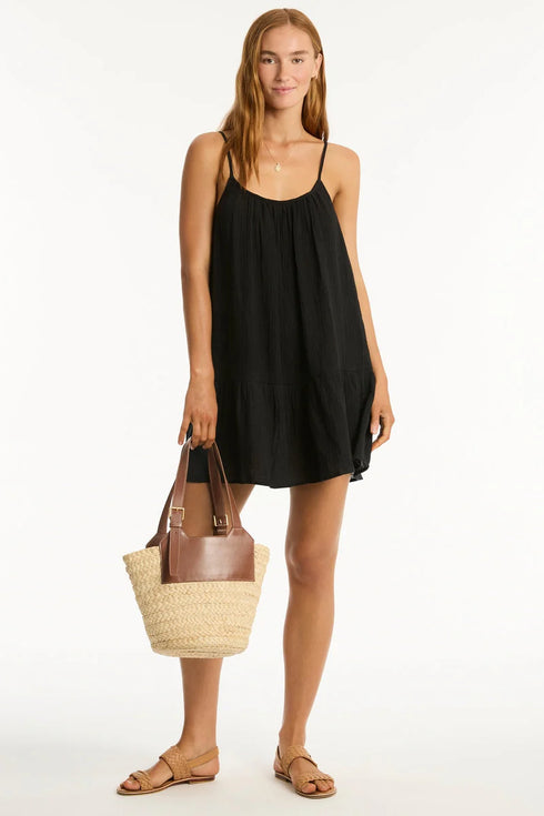 Sea Level Sunset Short Sundress