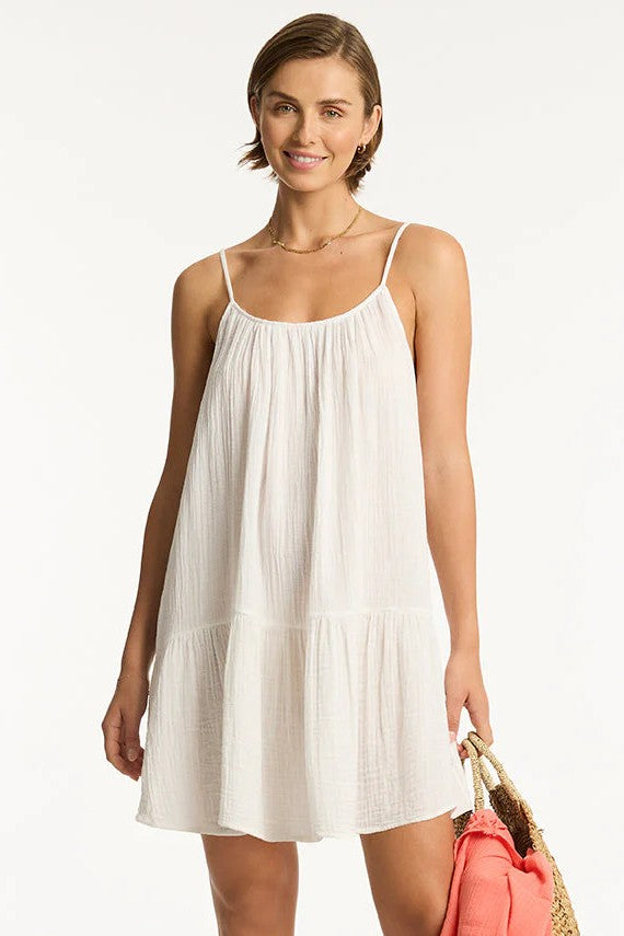 Sea Level Sunset Short Sundress