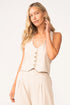 PQ Swim Tan Payton Linen Vest