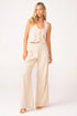 PQ Swim Tan Leo Linen Pant
