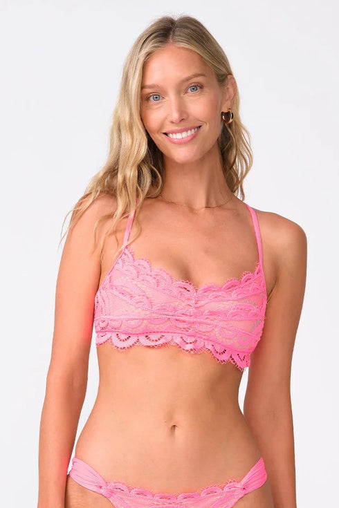 PQ Swim Tulip Lace Bralette Top