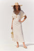 Gottex Beach Life Terra Puff Sleeve Midi Dress