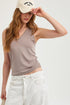 Gottex Beach Life Summer Lounge V-Neck Pointelle Tank Top