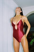 Gottex Flirtt Satin Royale Front Cut Out One Piece
