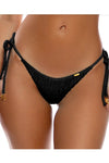 Luli Fama Vibras Seamless Wavy Ruched Back Brazilian Tie Side Bottom